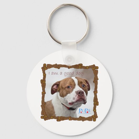 Ik ben een goede hond sleutelhanger (Voorkant)