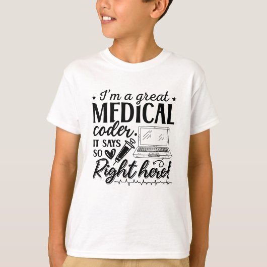 Ik ben een goede ICD-programmeercodering voor arts T-shirt (Voorkant)