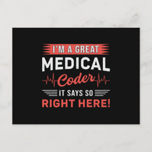 Ik ben een goede ICD-programmeur voor medische cod Briefkaart