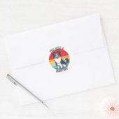 Ik ben een goede jongen geweest - collie hond ronde sticker (Envelop)