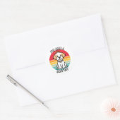 Ik ben een goede jongen geweest - gelukkige hond ronde sticker (Envelop)