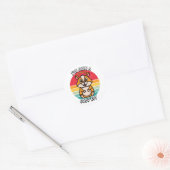 Ik ben een goede jongen geweest - hamster ronde sticker (Envelop)