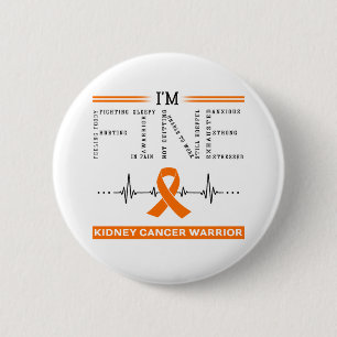 Ik ben een goede nierkankerstrijder ronde button 5,7 cm