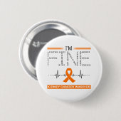 Ik ben een goede nierkankerstrijder ronde button 5,7 cm (Voorkant /achterkant)