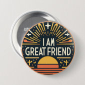 Ik ben een goede vriend Button (Voorkant /achterkant)