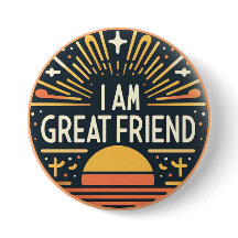 Ik ben een goede vriend Button