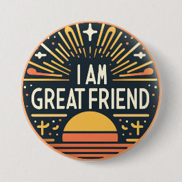 Ik ben een goede vriend Button