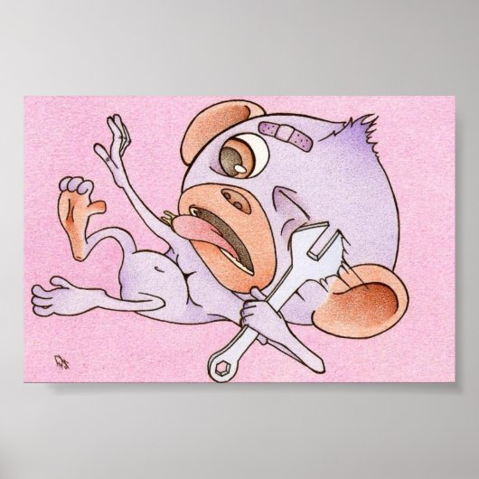 ik ben een goede werknemer poster (Voorkant)