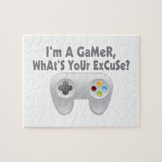 Ik ben een gokker... wat is je excuus? legpuzzel (Horizontaal)