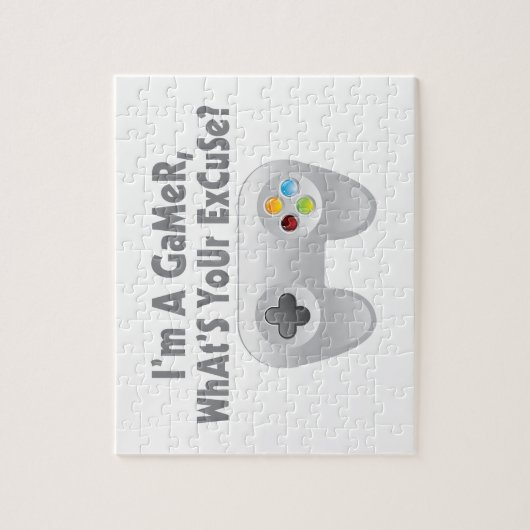 Ik ben een gokker... wat is je excuus? legpuzzel (Verticaal)