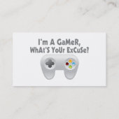 Ik ben een gokker... wat is je excuus? visitekaartje (Achterkant)