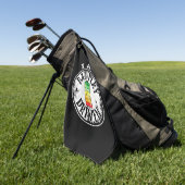 Ik ben een golfhanddoek met een batterij (Groen)