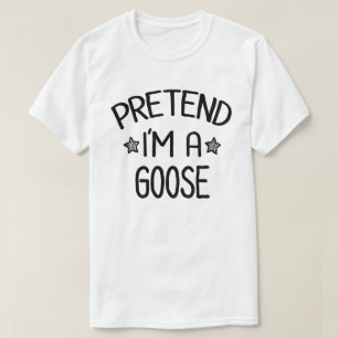 Ik ben een Goose Lazy Easy Halloween Costume T-shirt