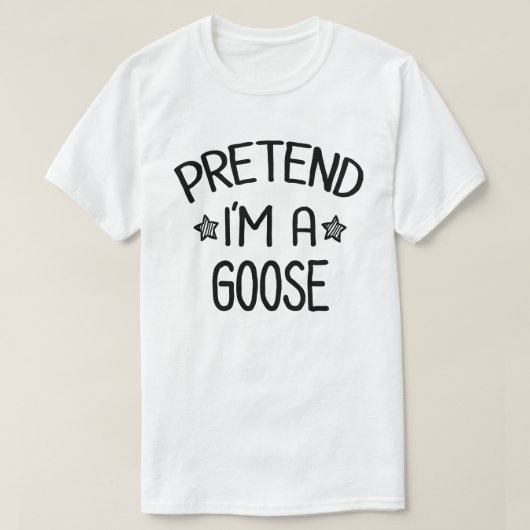Ik ben een Goose Lazy Easy Halloween Costume T-shirt (Design voorkant)