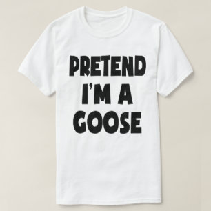 Ik ben een Goose Lazy Easy Halloween Costume T-shirt