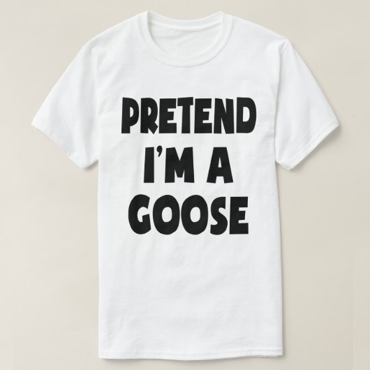 Ik ben een Goose Lazy Easy Halloween Costume T-shirt (Design voorkant)