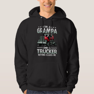 Ik ben een grampa en Trucker... niets maakt me vad Hoodie