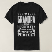 Ik ben een GRANDPA en Husker Fan, wat betekent dat T-shirt (Design voorkant)