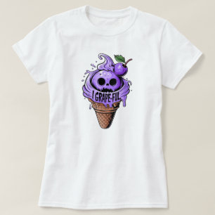 Ik ben een grapeful, schattig ijs t-shirt