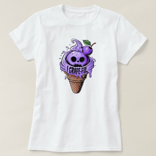 Ik ben een grapeful, schattig ijs t-shirt (Design voorkant)
