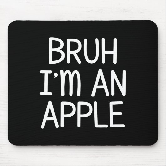 Ik ben een grappig Apple Lazy Halloween kostuumfee Muismat (Voorkant)