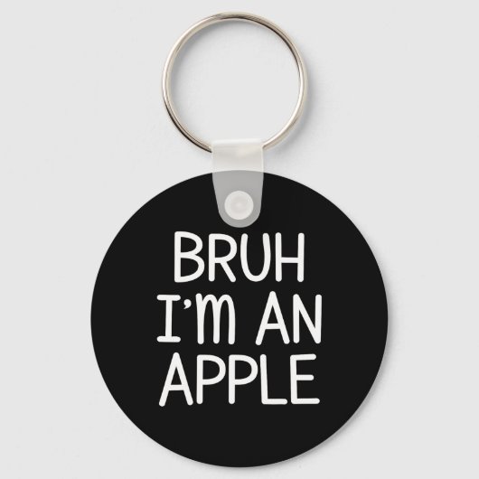 Ik ben een grappig Apple Lazy Halloween kostuumfee Sleutelhanger (Voorkant)