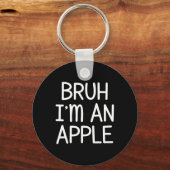 Ik ben een grappig Apple Lazy Halloween kostuumfee Sleutelhanger (Voorkant)