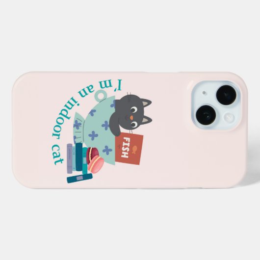 Ik ben een grappige binnenkat Case-Mate iPhone case (Achterkant (horizontaal))