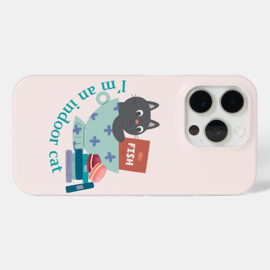 Ik ben een grappige binnenkat Case-Mate iPhone case (Achterkant (horizontaal))