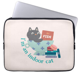Ik ben een grappige binnenkat laptop sleeve