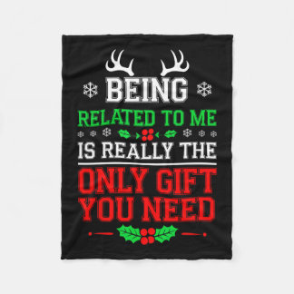 Ik ben een grappige kerstman-kerstman. fleece deken