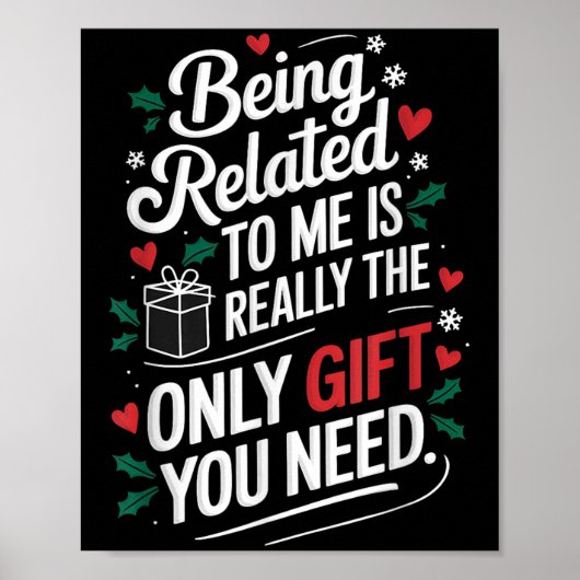 Ik ben een grappige kerstman-kerstman. poster (Voorkant)
