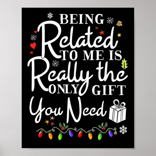Ik ben een grappige kerstman-kerstman. poster (Voorkant)