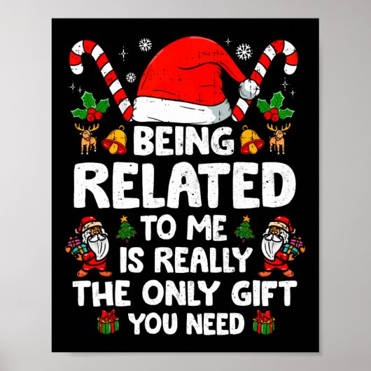 Ik ben een grappige kerstman-kerstman. poster (Voorkant)