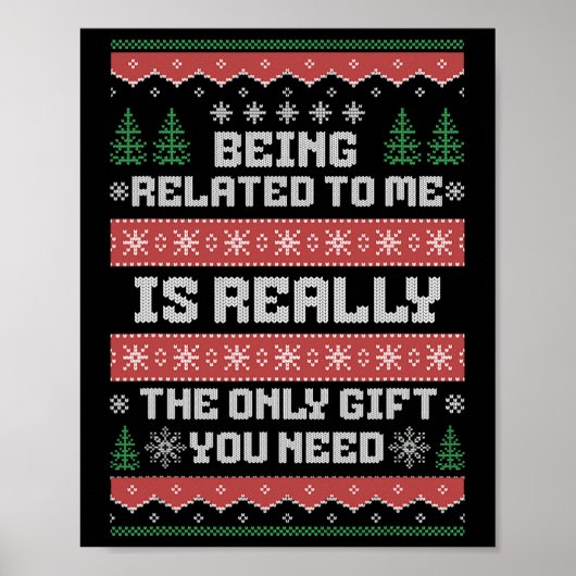 Ik ben een grappige kerstman-kerstman. poster (Voorkant)