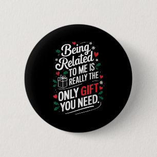 Ik ben een grappige kerstman-kerstman. ronde button 5,7 cm