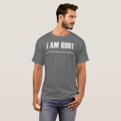 Ik ben een grappige Linu systeembeheerdergeek T-shirt (Voorkant volledig)