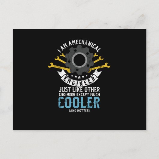 Ik ben een Grappige Techniek van de Mechanische Feestdagenkaart (Voorkant)