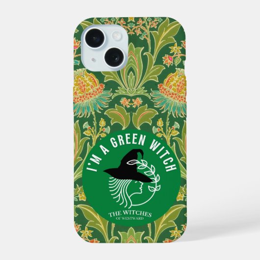 Ik ben een groene heks! iPhone 15 case (Achterkant)