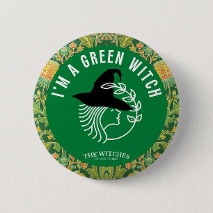 Ik ben een groene heks! ronde button 5,7 cm
