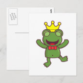 Ik ben een groene kikker briefkaart (Voorkant / Achterkant)