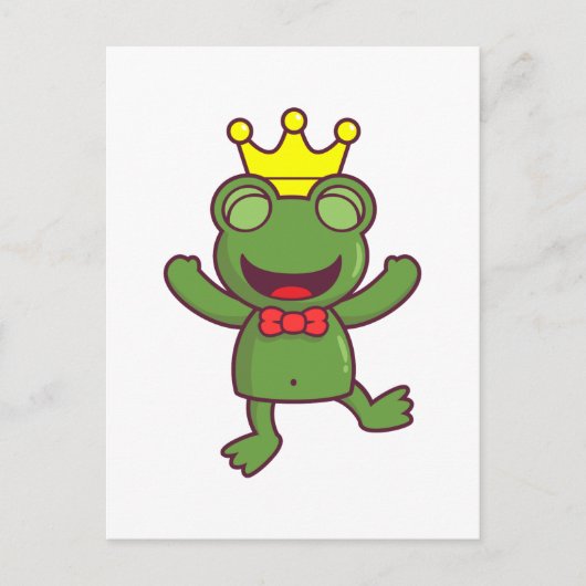 Ik ben een groene kikker briefkaart (Voorkant)