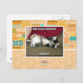Ik ben een groot eng monster briefkaart (Voorkant / Achterkant)