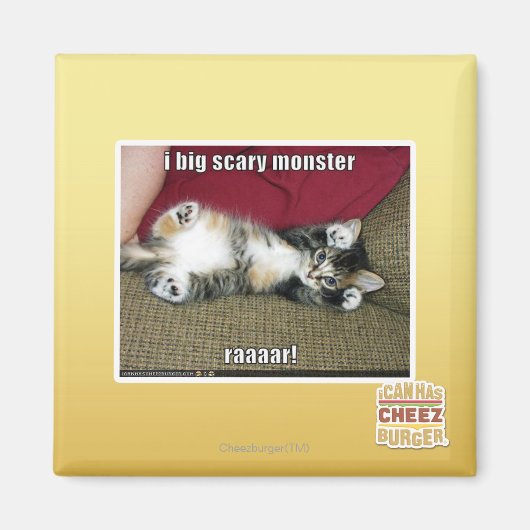 Ik ben een groot eng monster magneet (Voorkant)