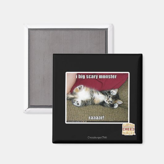 Ik ben een groot eng monster magneet (Voorkant / Achterkant)