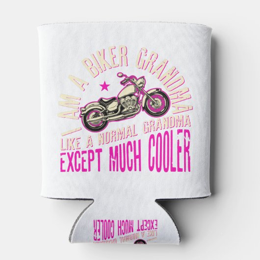 Ik ben een grootmoeder Cool Funny Gift voor fietse Blikjeskoeler (Achterkant)