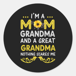 Ik ben een grootmoeder... niets dat me Moeders kan Ronde Sticker