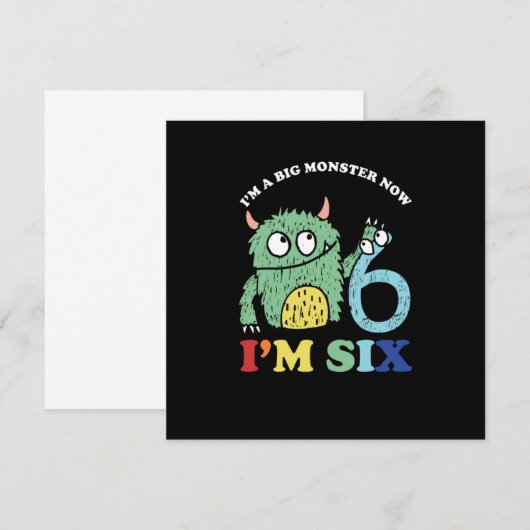 Ik ben een grootse ster nu 6 jaar. kaart (Voorkant / Achterkant)