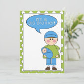 ik ben een grote broeder ( baby boy ) - aankondigi aankondiging (Staand voorkant)