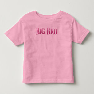 Ik ben een grote broer schattige roze liefhebbende kinder shirts